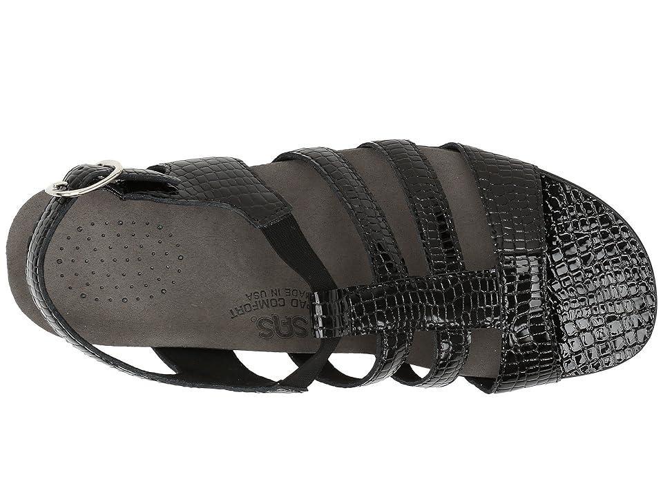 SAS Allegro Comfort Crocodile Embossed Leather Sandals Product Image