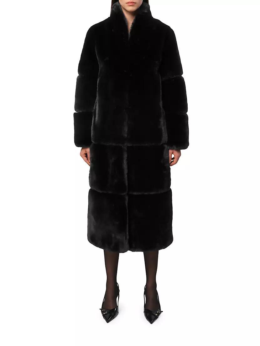 Sylke Paneled Faux Fur Long Coat Product Image