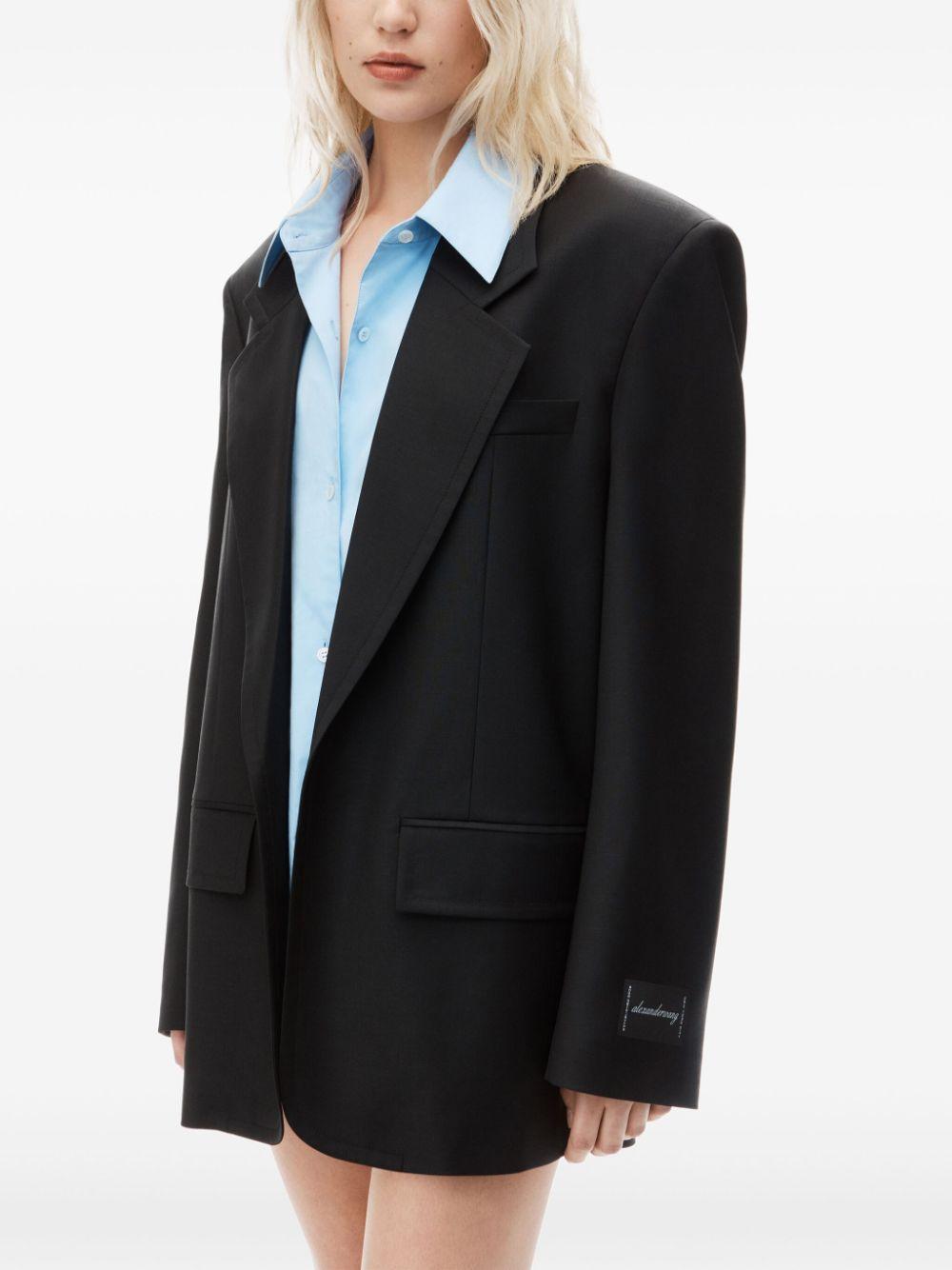 Pre-styled layered single-breasted blazer Product Image