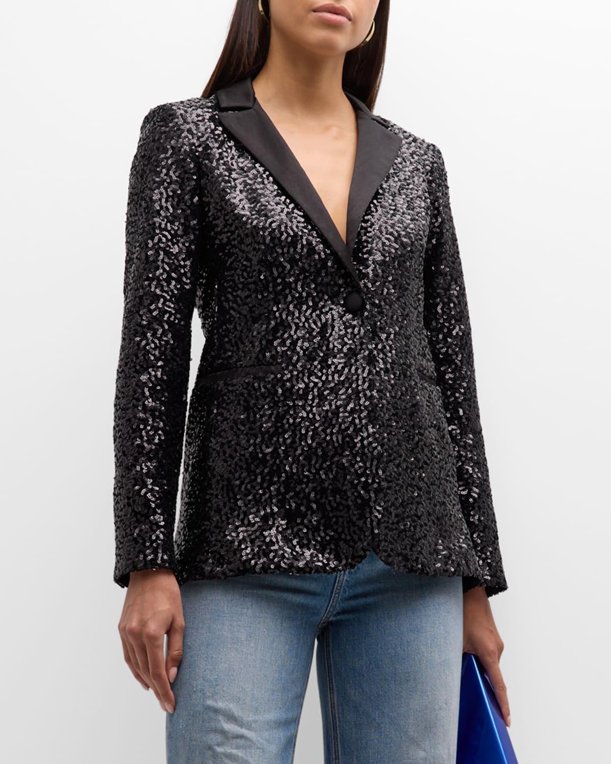 Womens Breann Sequin Blazer Product Image