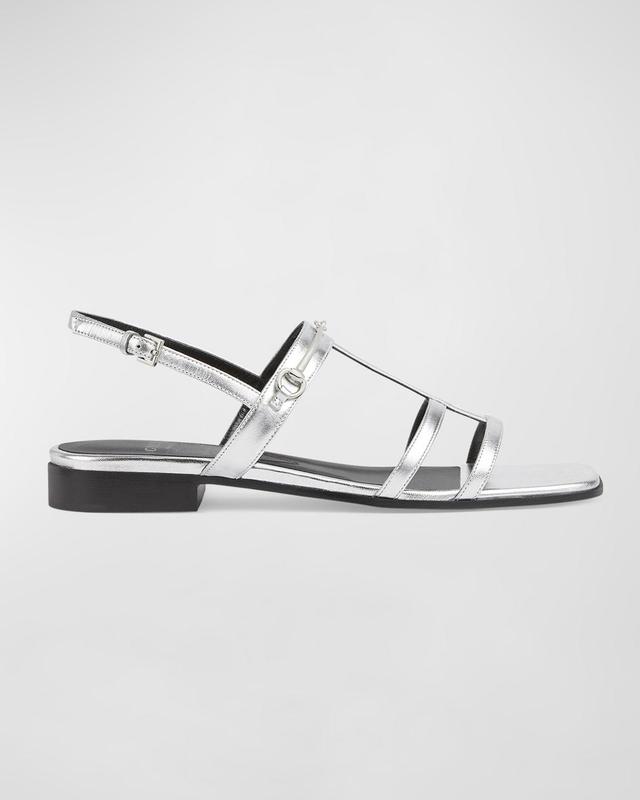 Womens Divine Metallic Leather Sandals Product Image