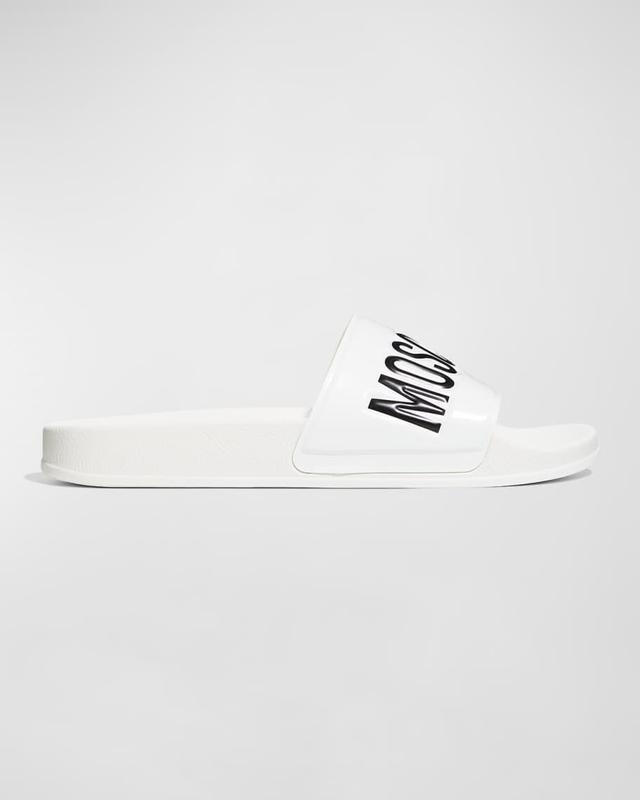 Men's Rubber Logo Pool Slides Product Image