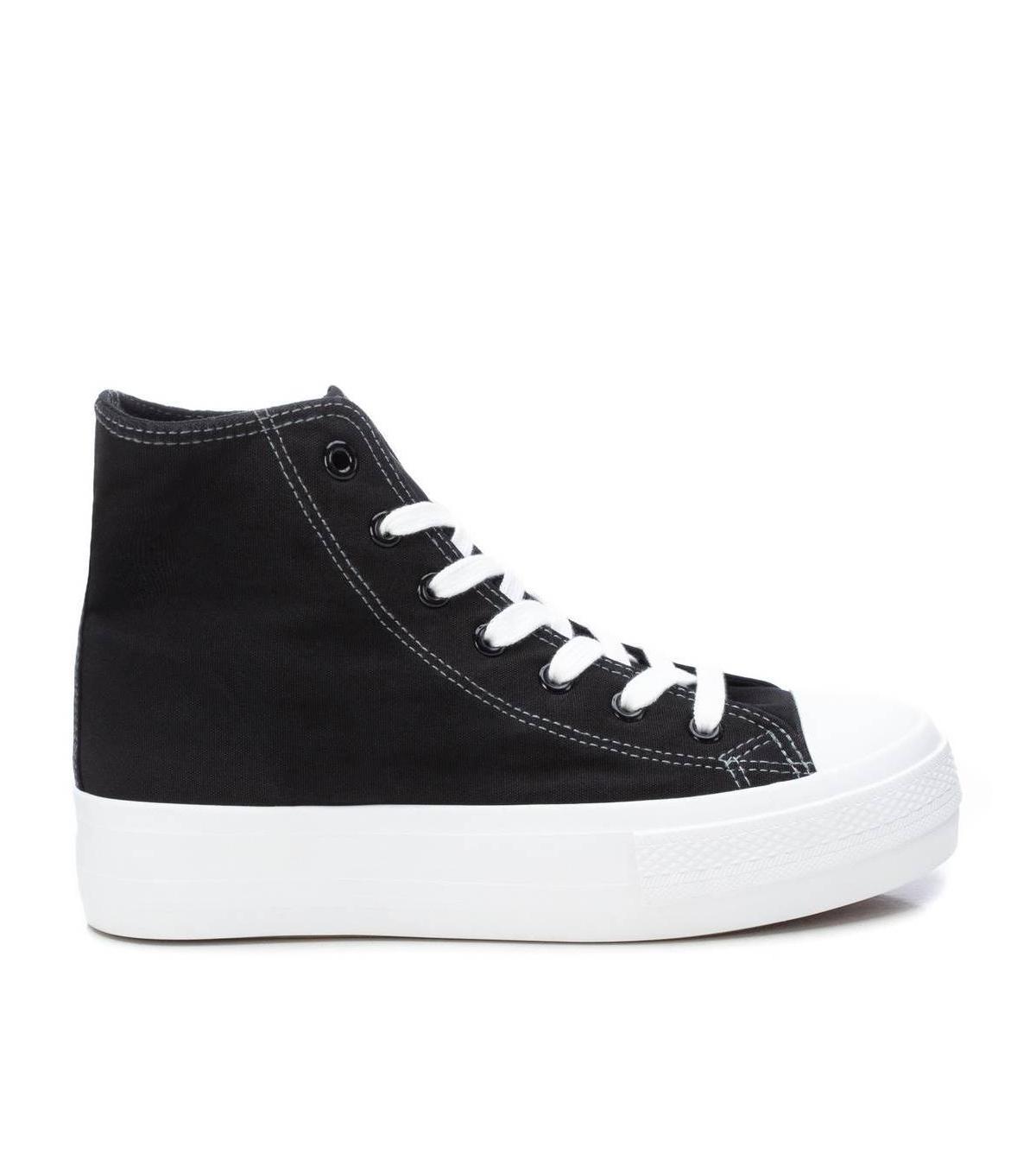 Womens Canvas High-Top Sneakers By Xti Product Image