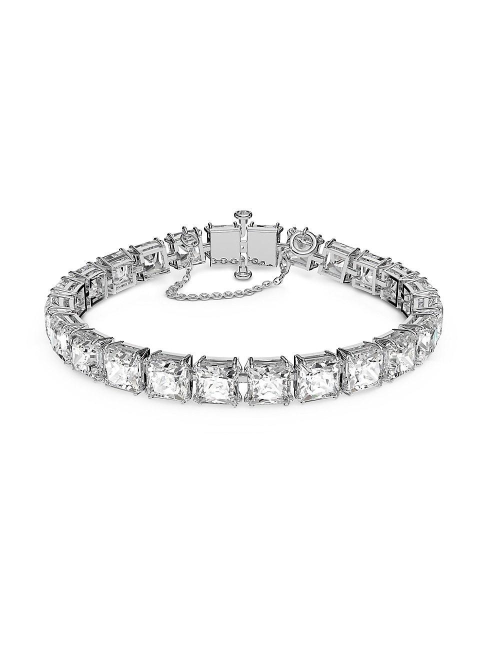 Swarovski Millenia Square Crystal Flex Bracelet in Rhodium Plate Product Image