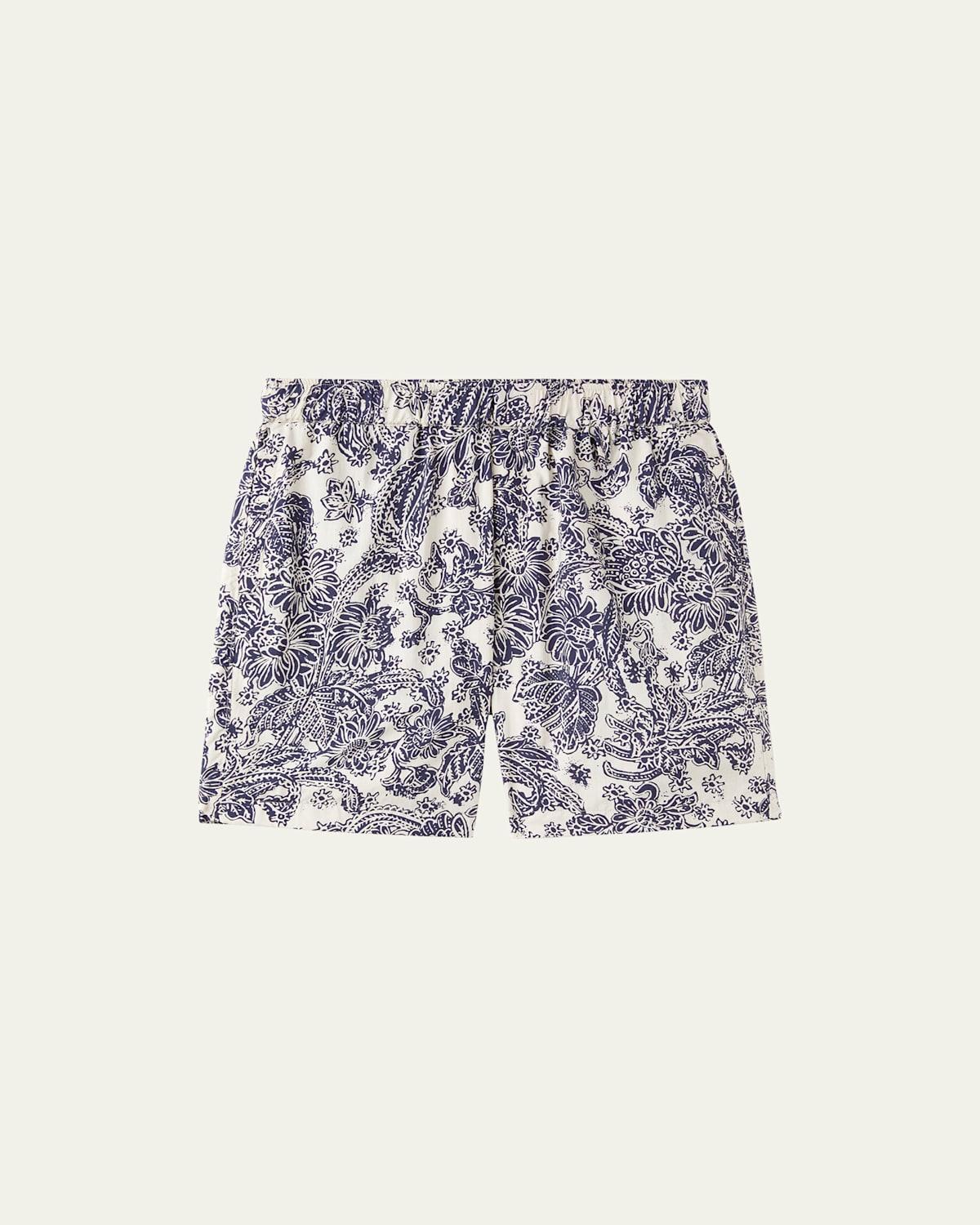 Mens Yariga Botanic-Print Swim Trunks Product Image