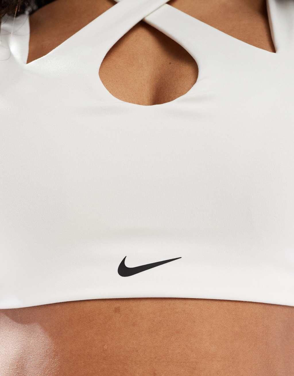 Nike Training Indy freestyle light support sports bra in white Product Image