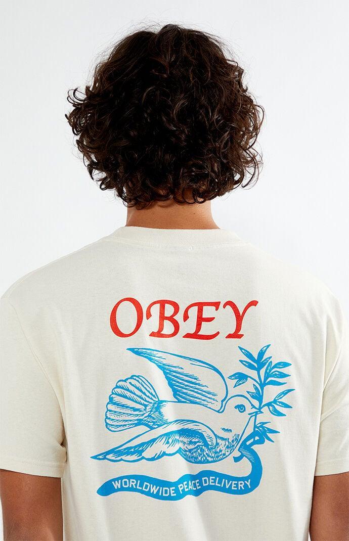 Obey Men's Peace Delivery Dove T-Shirt Product Image