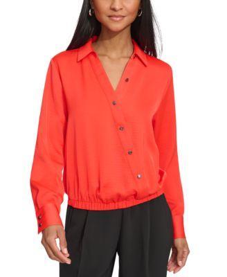 Women's Faux-Wrap Top Product Image