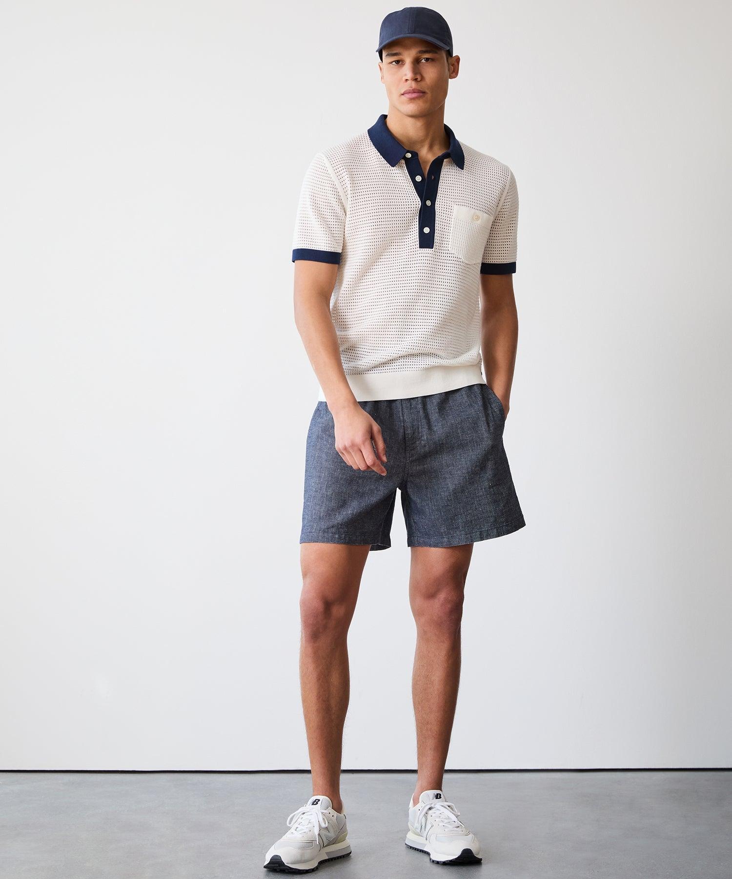 5" Linen Beachcomber Short in Chambray Product Image