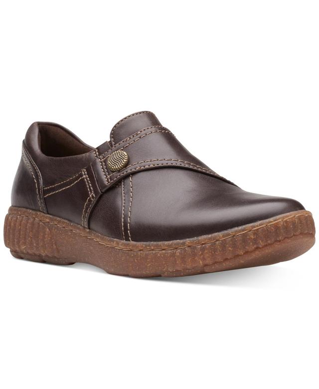 Clarks Caroline Pearl Womens Leather Slip-On Shoes Product Image