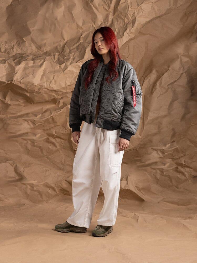 WOMEN'S MA-1 SHIRRING BOMBER JACKET Female Product Image