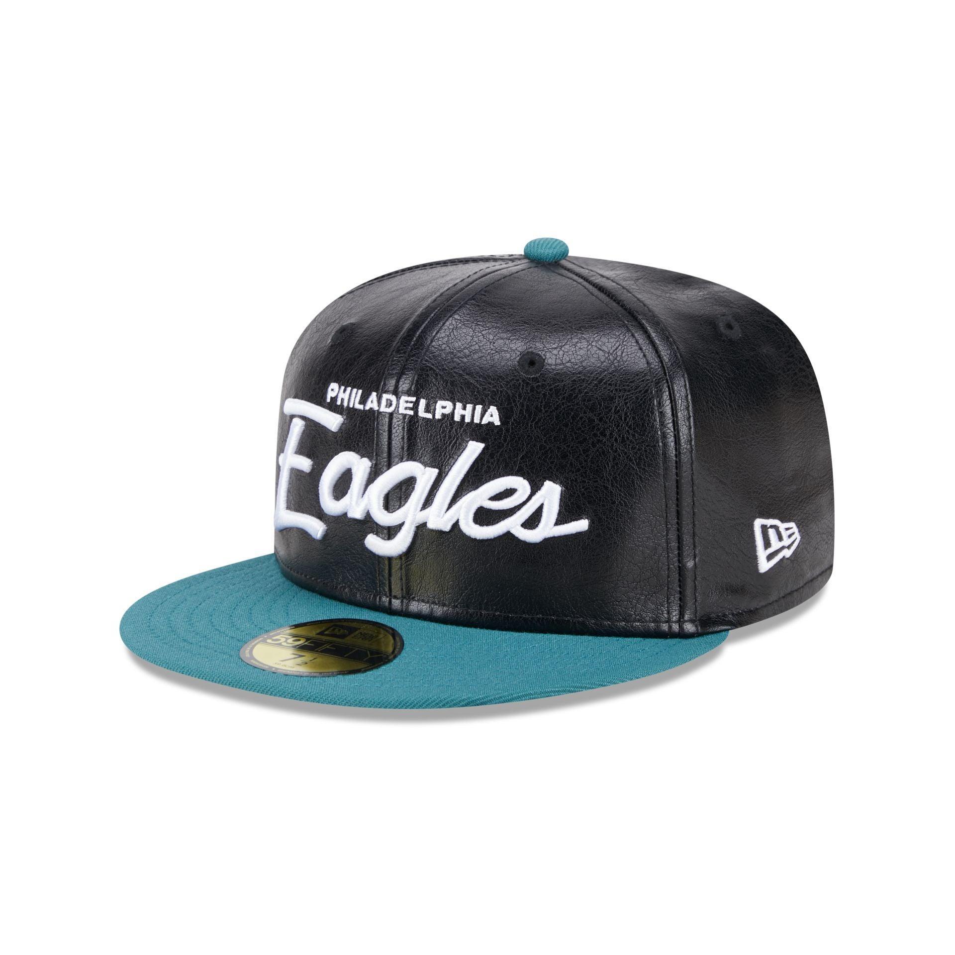 Philadelphia Eagles Faux Leather Crown 59FIFTY Fitted Hat Male Product Image