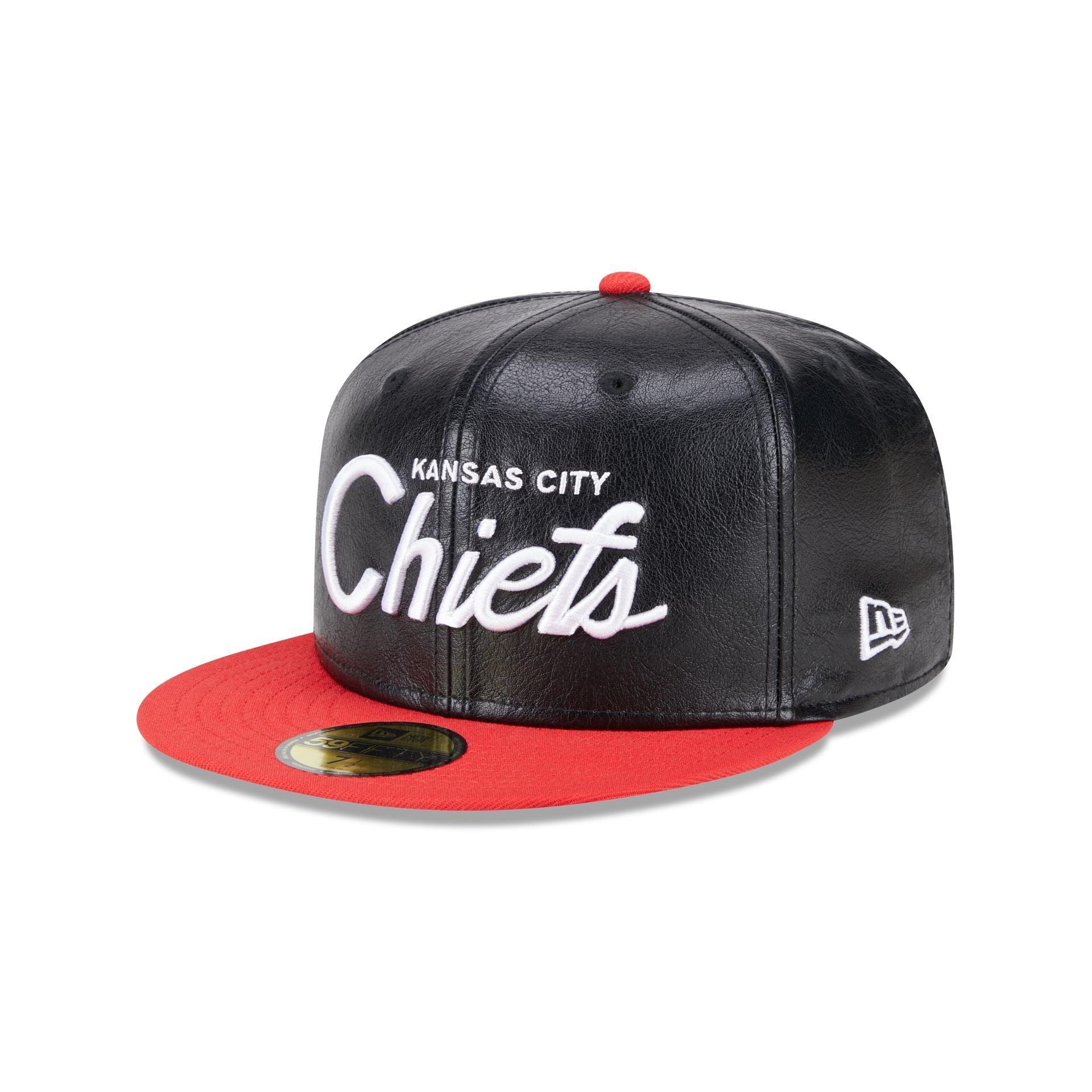 Kansas City Chiefs Faux Leather Crown 59FIFTY Fitted Hat Male Product Image