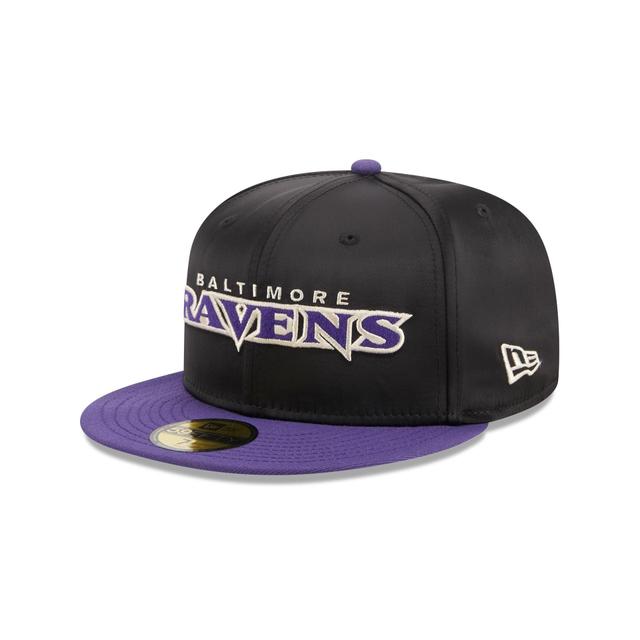 Baltimore Ravens Satin 59FIFTY Fitted Hat Male Product Image