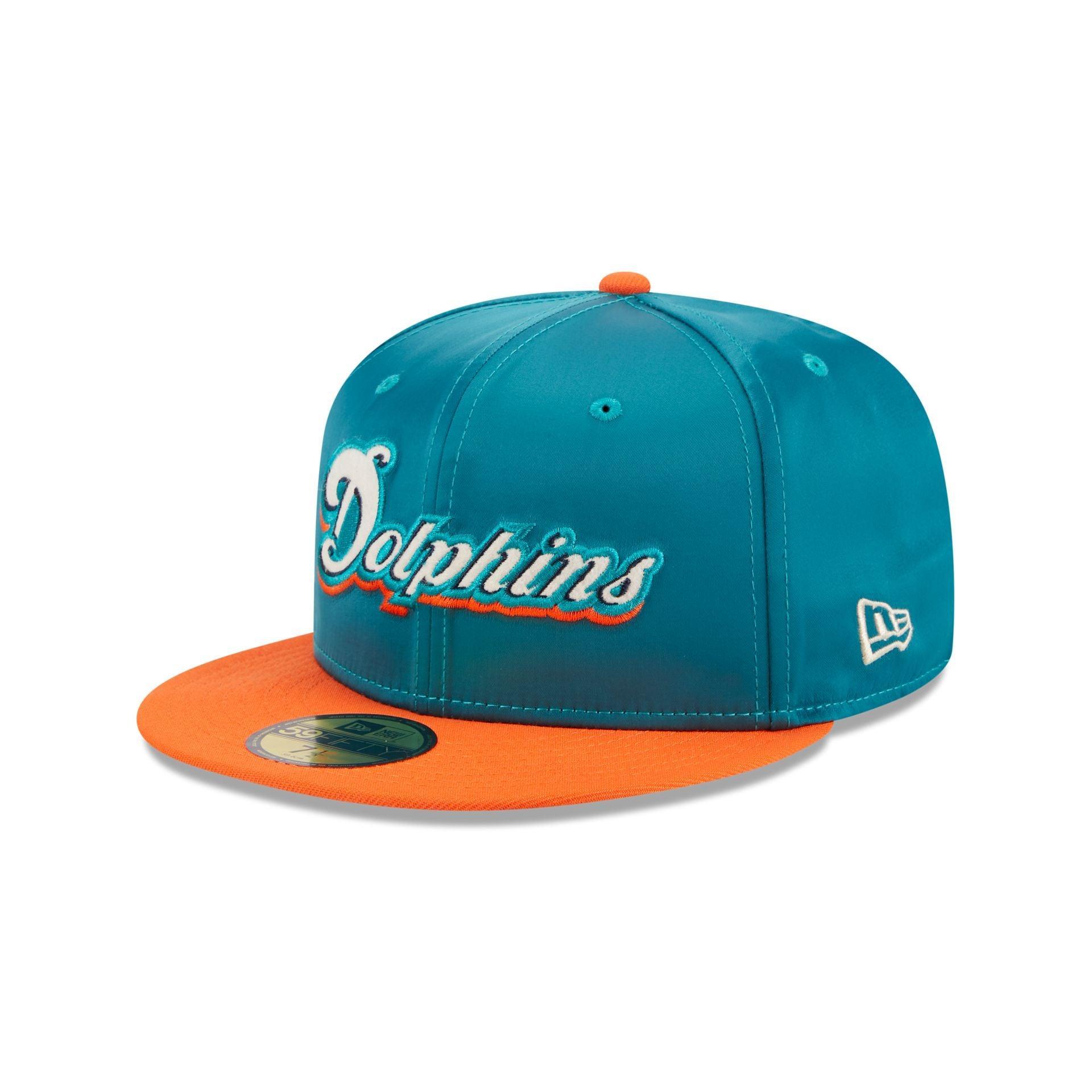 Miami Dolphins Satin 59FIFTY Fitted Hat Male Product Image