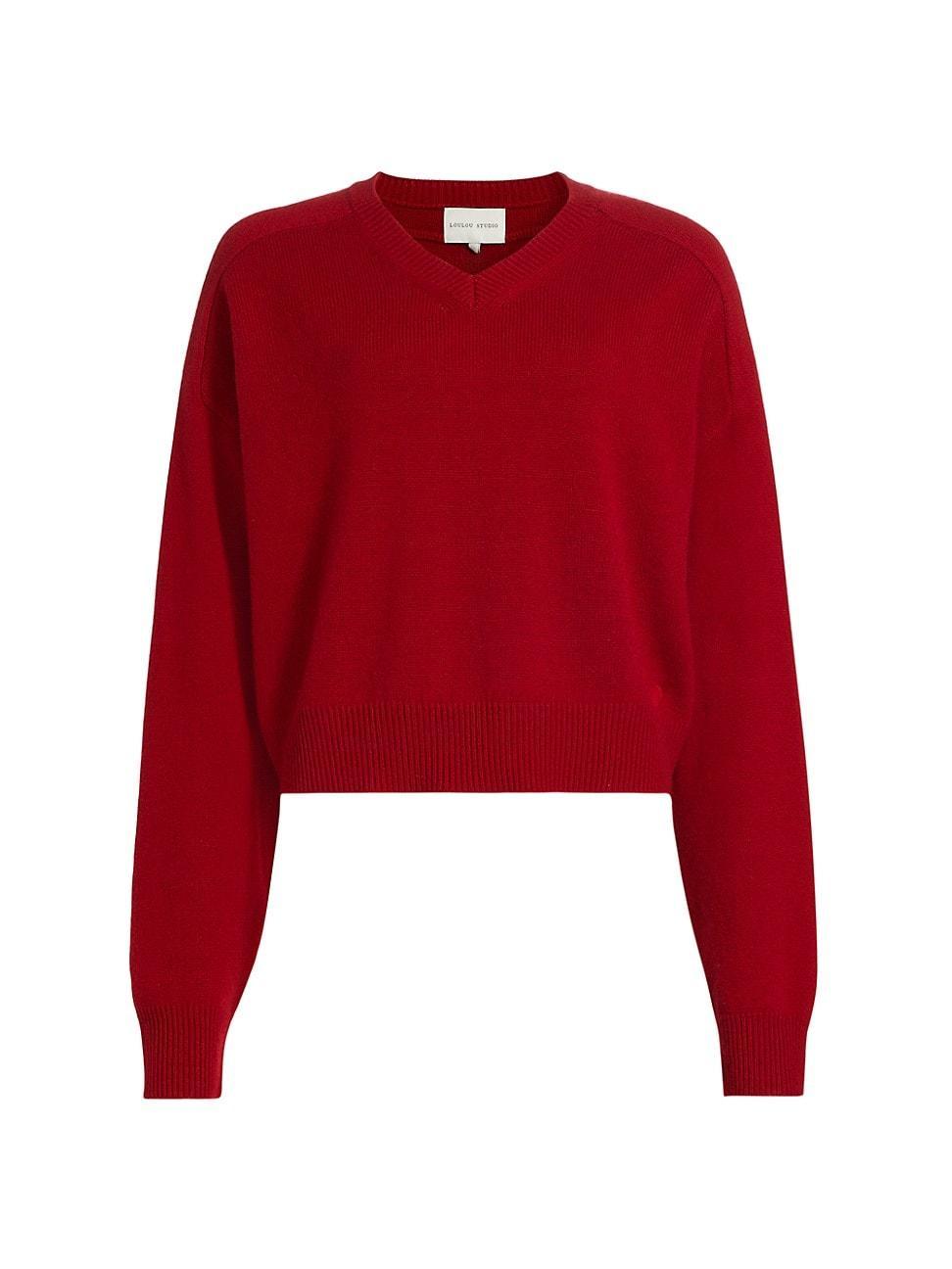 Womens Anzor Cashmere V-Neck Sweater product image