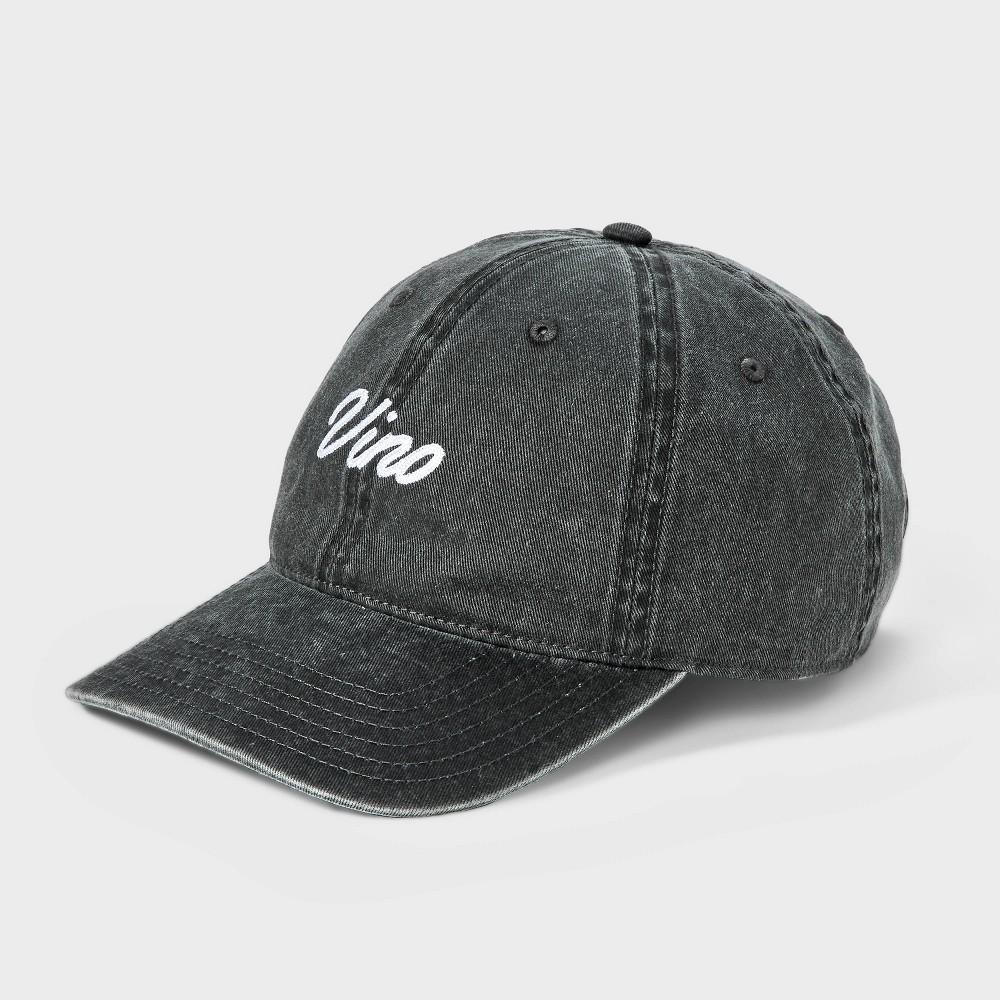 Womens Cotton Baseball Hat - Mighty Fine Black Wash Product Image