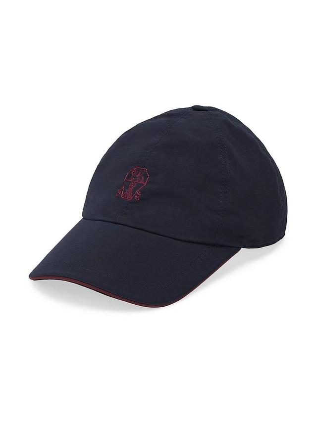 Mens Baseball Cap with Contrast Details and Embroidered Logo Product Image