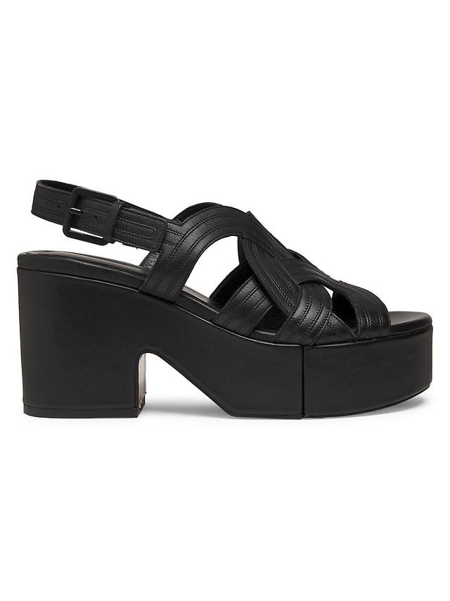 Womens Chou 85MM Leather Platform Sandals Product Image