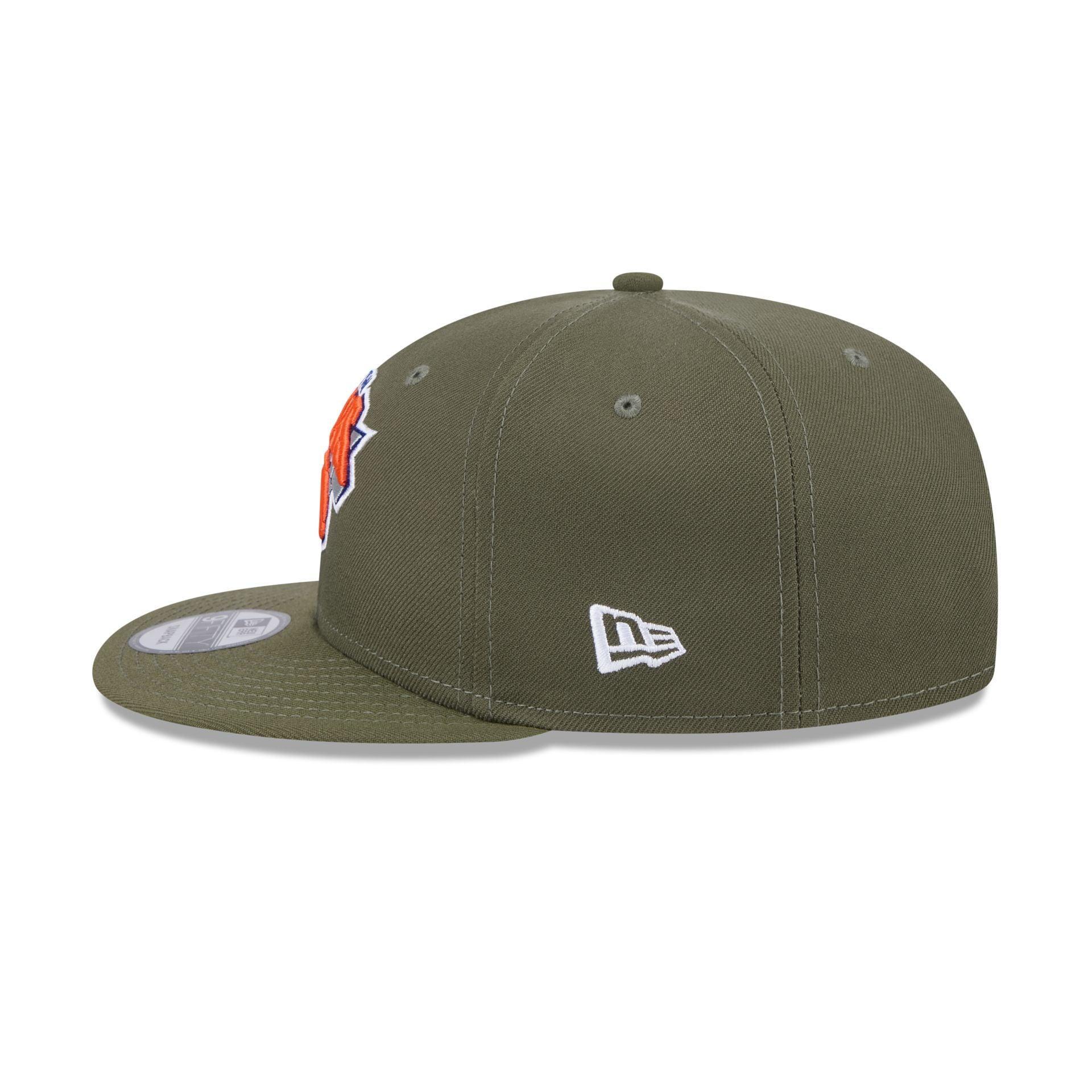 New York Knicks Olive 9FIFTY Snapback Hat Male Product Image