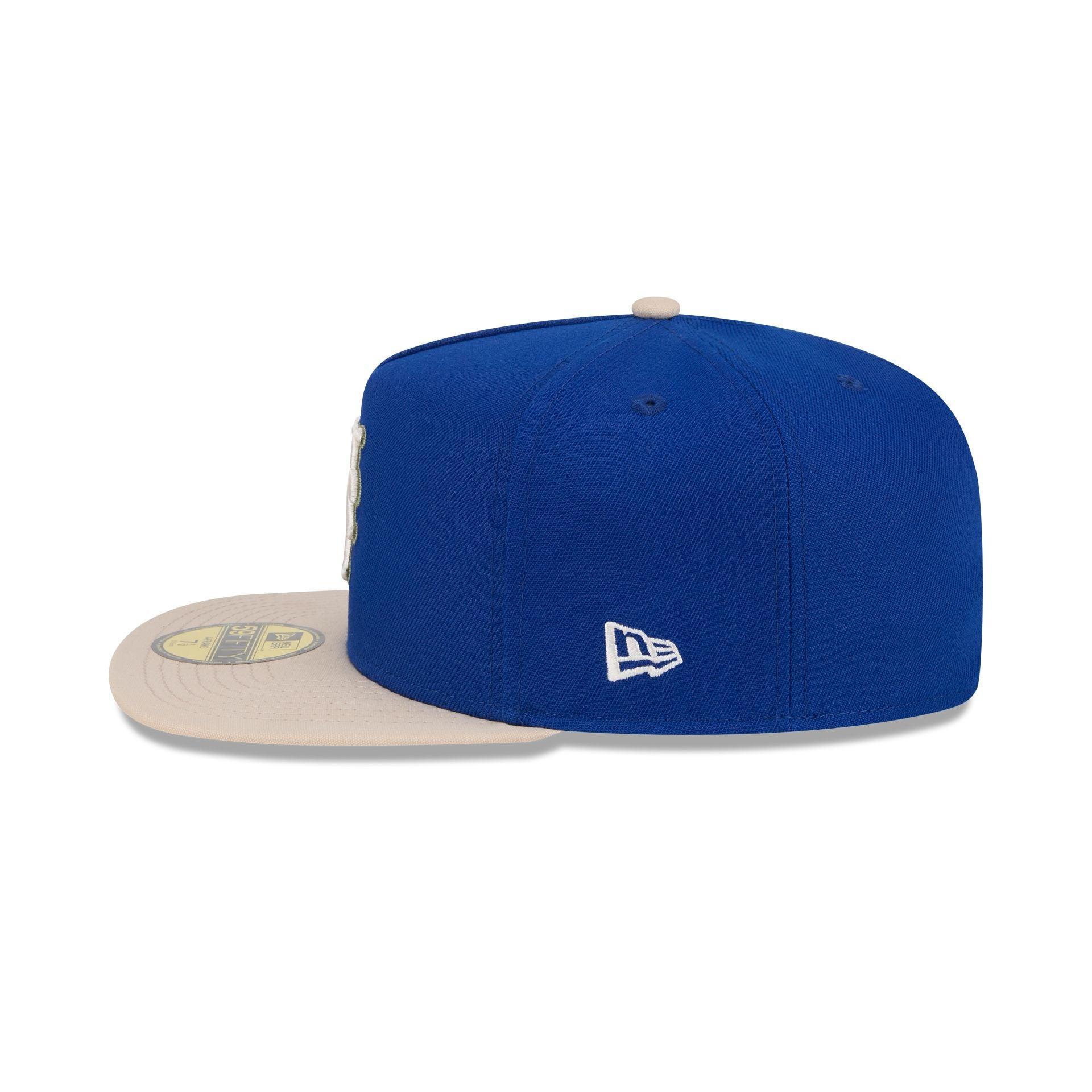 New York Mets Canvas 59FIFTY A-Frame Fitted Hat Male Product Image