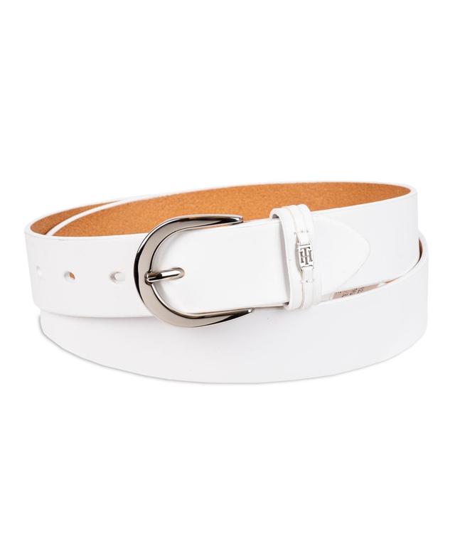 Tommy Hilfiger Womens Signature Leather Jean Belt Product Image