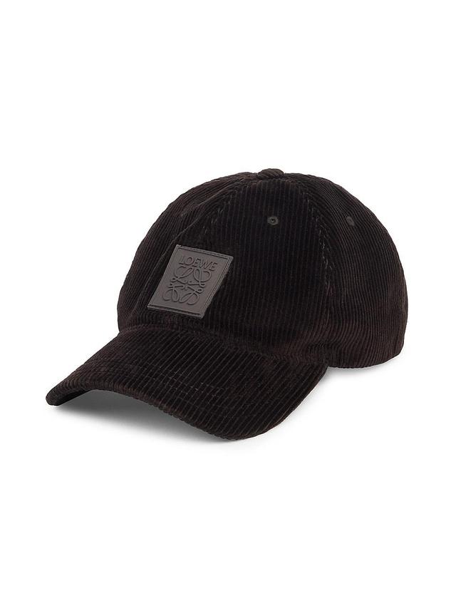 Mens Logo Patch Corduroy Cap Product Image