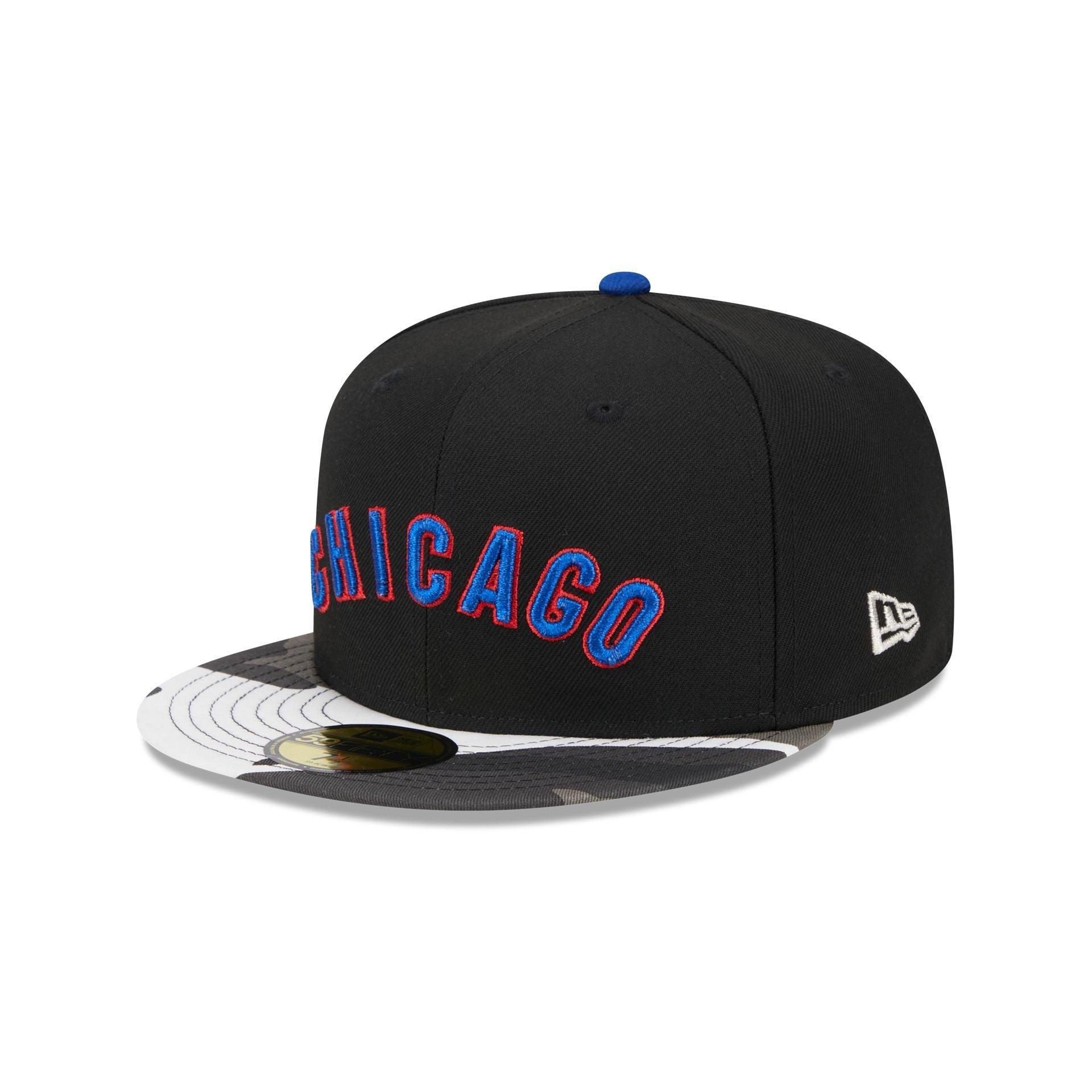 Chicago Cubs Metallic Camo 59FIFTY Fitted Hat Male Product Image