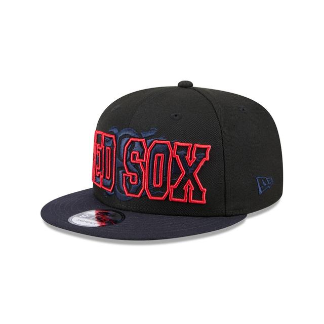 Boston Red Sox Splatter 9FIFTY Snapback Hat Male Product Image