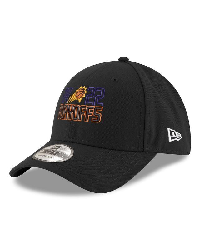 Mens New Era Black Phoenix Suns 2022 Nba Playoffs Bubble Letter 9FORTY Adjustable Hat Product Image