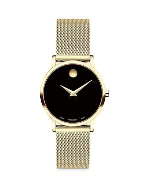 Womens Museum Classic Black Dial, Stainless Steel Mesh Bracelet Watch Product Image