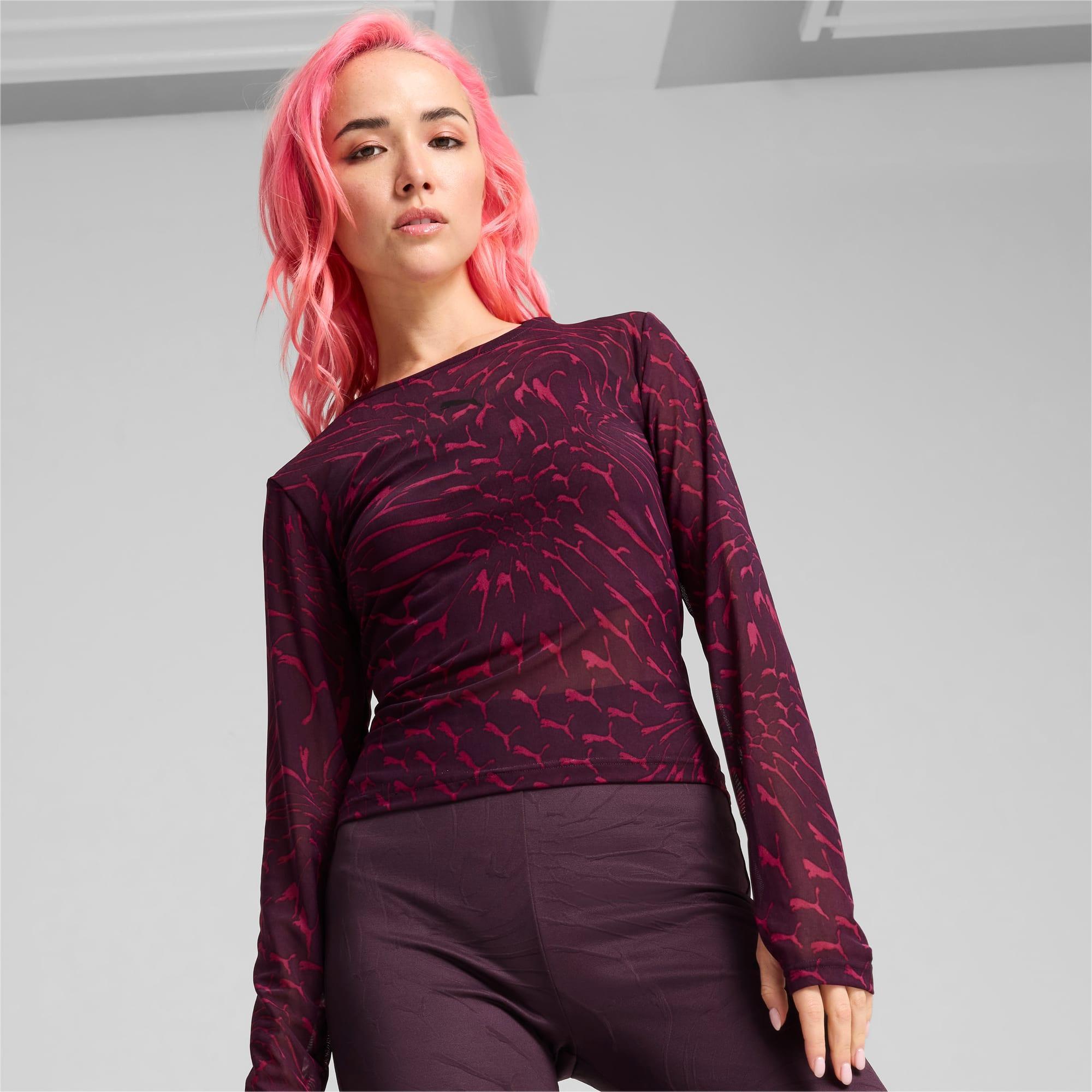 DARE TO Women's Mesh Long Sleeve Tee Product Image