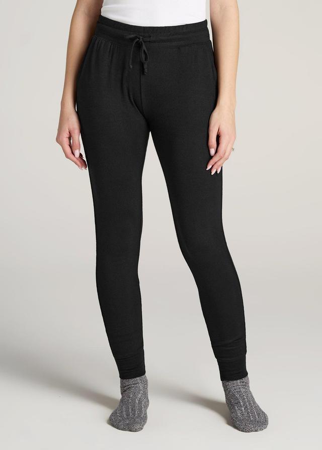 Cozy Lounge Joggers for Tall Women in Black Female Product Image