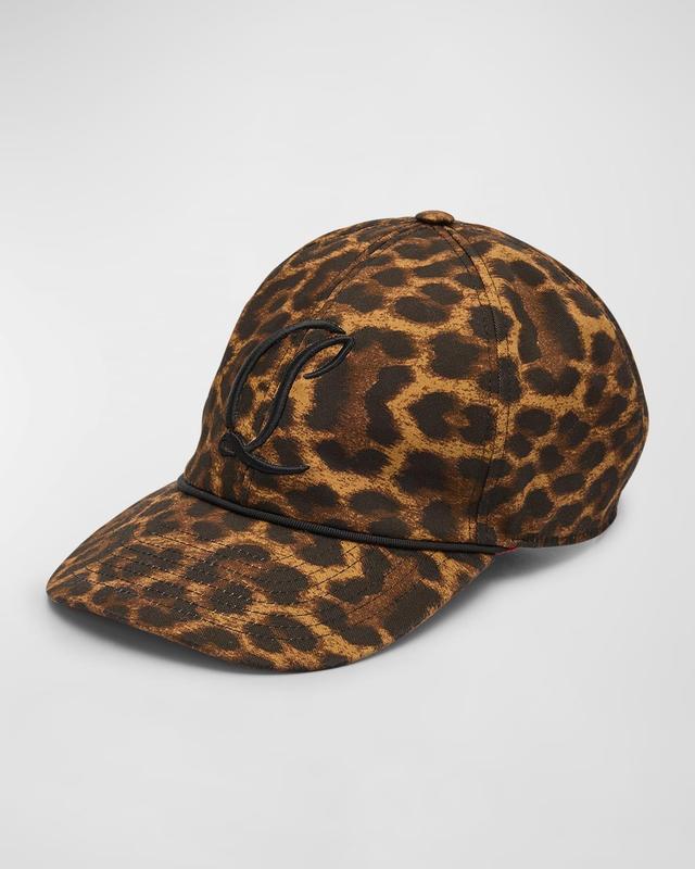 Men's Mooncrest Canvas Leopard 50s Baseball Cap Product Image