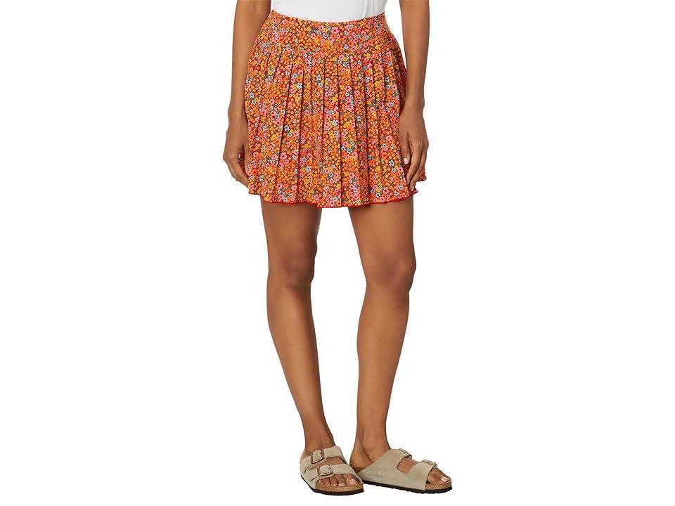 Toad&Co Sunkissed Pleated Skort (Taffy Micro Floral Print) Women's Skort Product Image