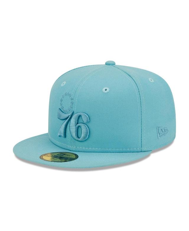 Mens New Era Blue Philadelphia 76ers Color Pack Foam 59FIFTY Fitted Hat Product Image