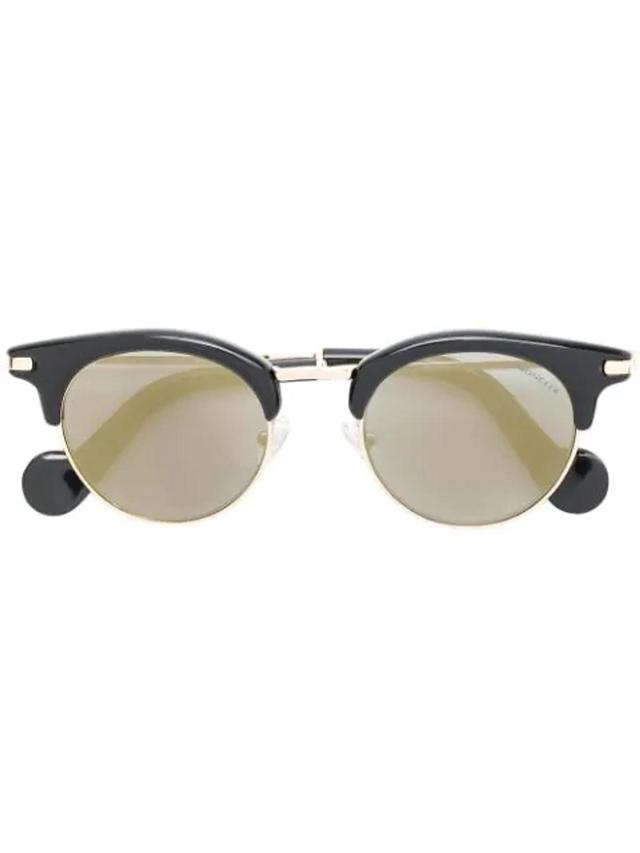 Eyewear Round Frame Sunglasses - Black Product Image