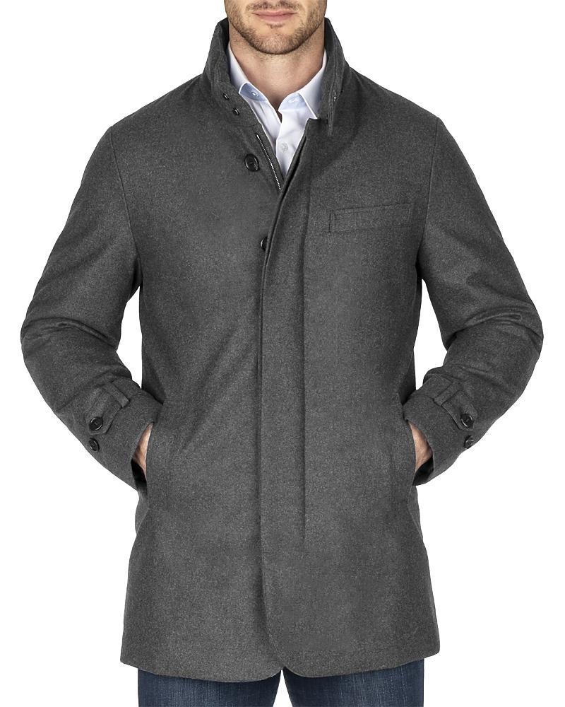 Norwegian Wool Stretch Down Filled Car Coat Product Image