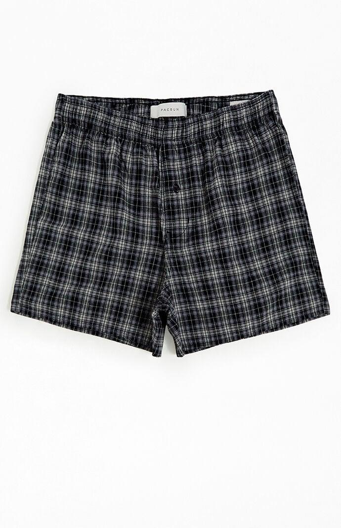 Men's Plaid Boxer Shorts - Product Image