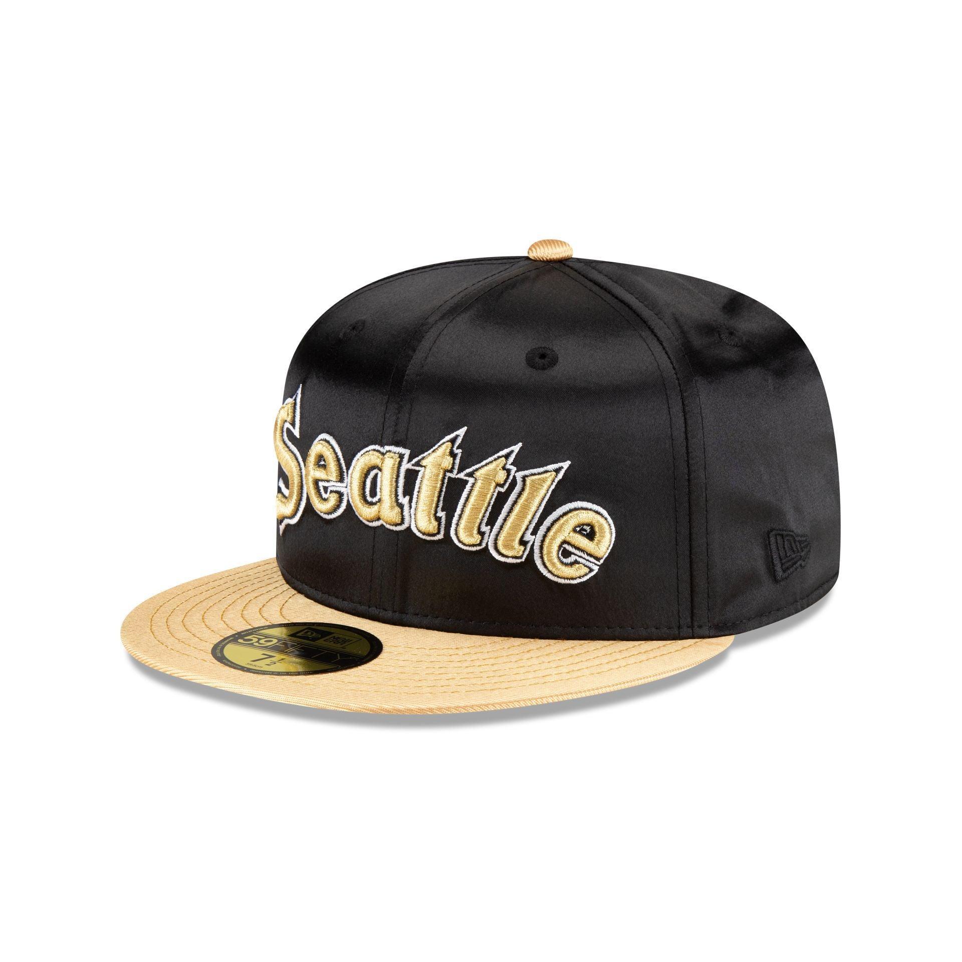 Seattle Mariners Metallic Gold 59FIFTY Fitted Hat Male Product Image