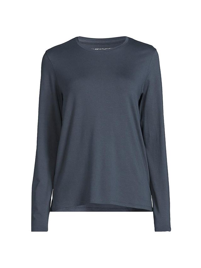 Womens Soft Touch Semi-Relaxed Long-Sleeve T-Shirt Product Image