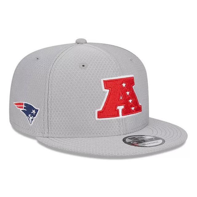 Mens New Era Gray New England Patriots 2024 Pro Bowl 9FIFTY Adjustable Snapback Hat Product Image