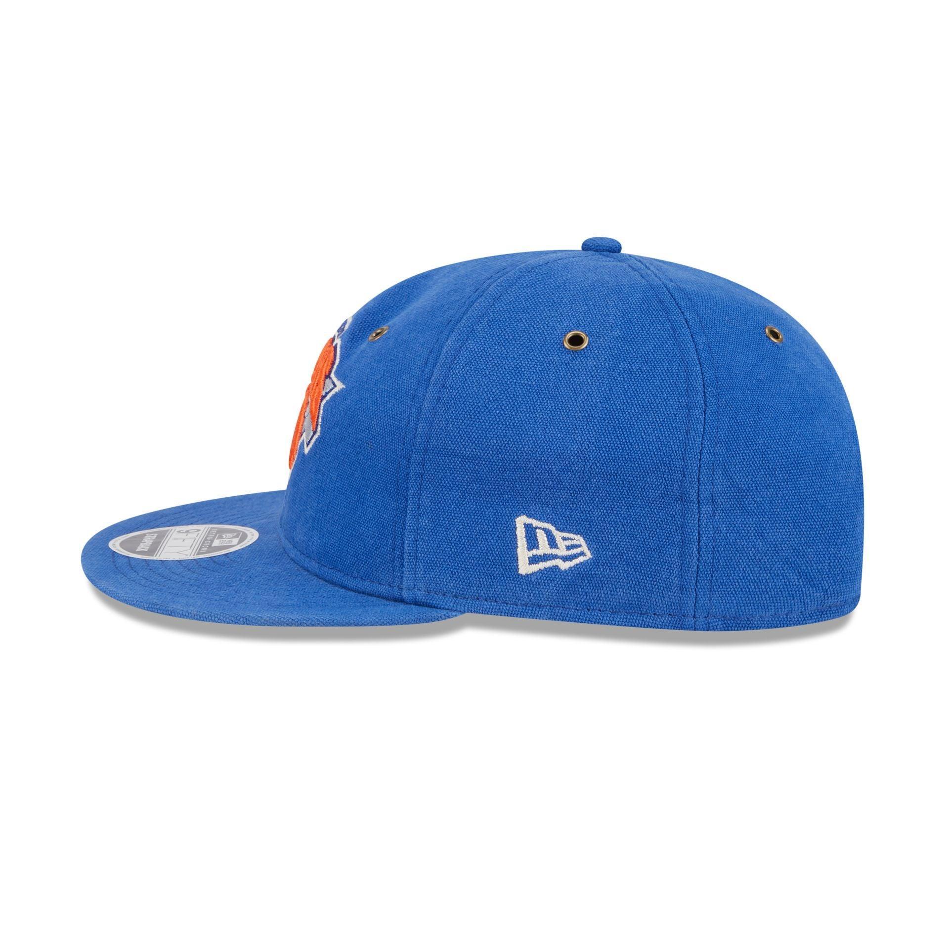 New York Knicks Cotton Canvas Retro Crown 9FIFTY Adjustable Hat Male Product Image