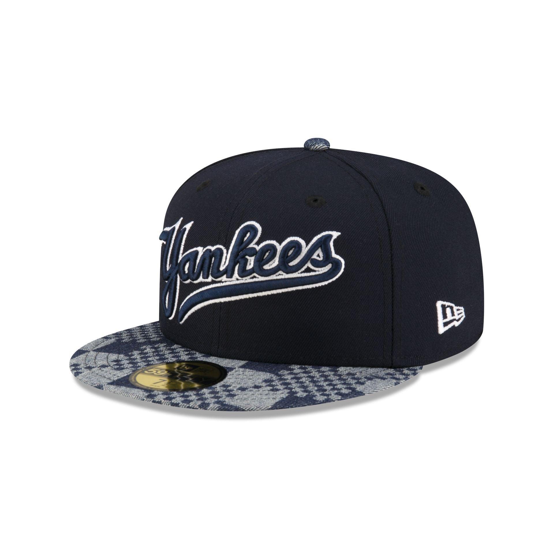 New York Yankees Pattern Denim 59FIFTY Fitted Hat Male Product Image