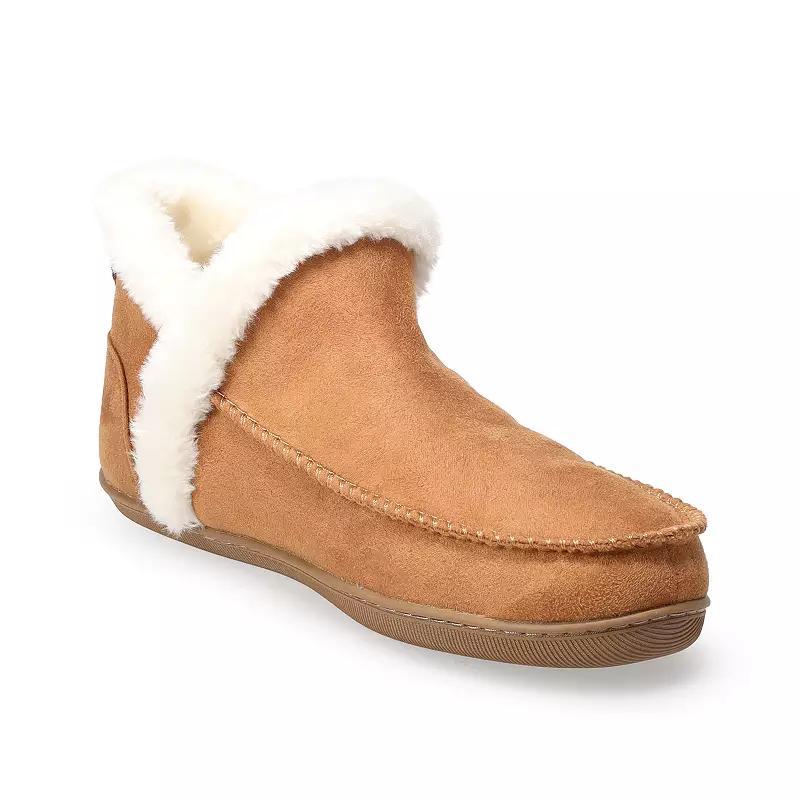 Sonoma Goods For Life Mabell Womens Faux Fur Ankle Boot Slippers Product Image