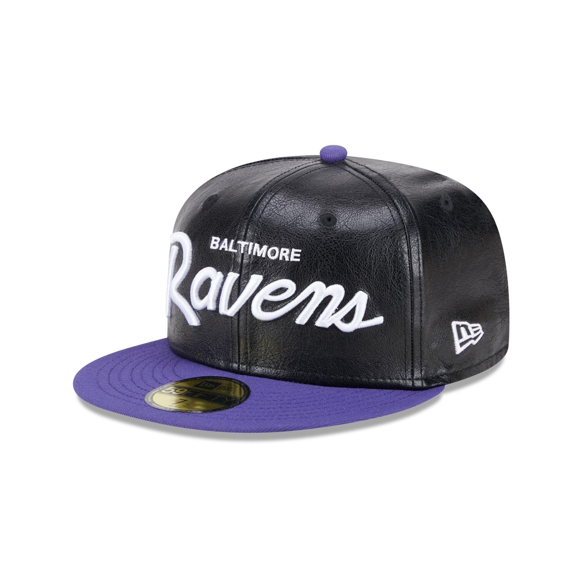 Baltimore Ravens Faux Leather Crown 59FIFTY Fitted Hat Male Product Image