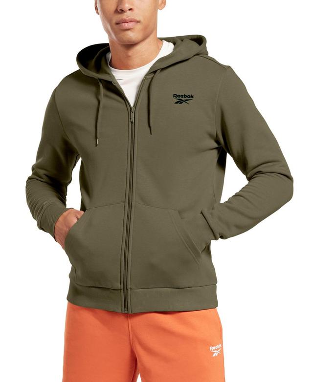 Reebok Mens Identity Fleece Chest Logo Full-Zip Hoodie Product Image