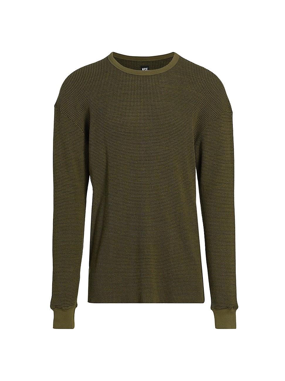 Mens Cotton-Blend Slim-Fit Thermal Shirt Product Image