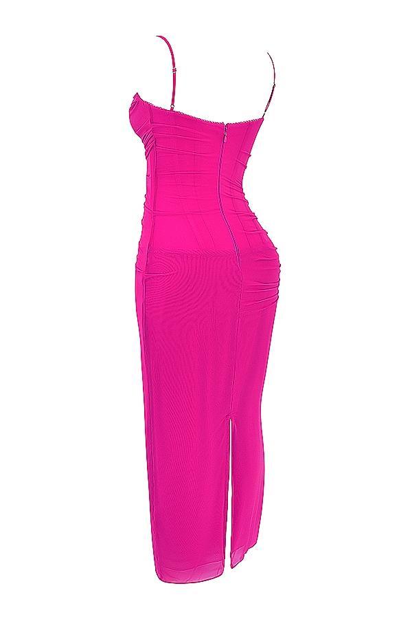 Nalini Fuchsia Maxi Dress - SALE Product Image