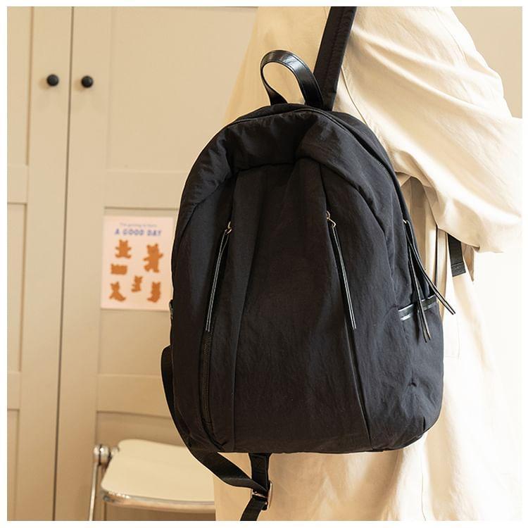 Plain Nylon Laptop Backpack Product Image